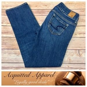 American Eagle AE Artist Straight Crop Jeans
